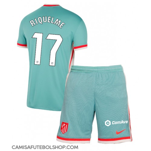 Camisa de time de futebol Atletico Madrid Rodrigo Riquelme #17 Replicas 2º Equipamento Infantil 2024-25 Manga Curta (+ Calças curtas)